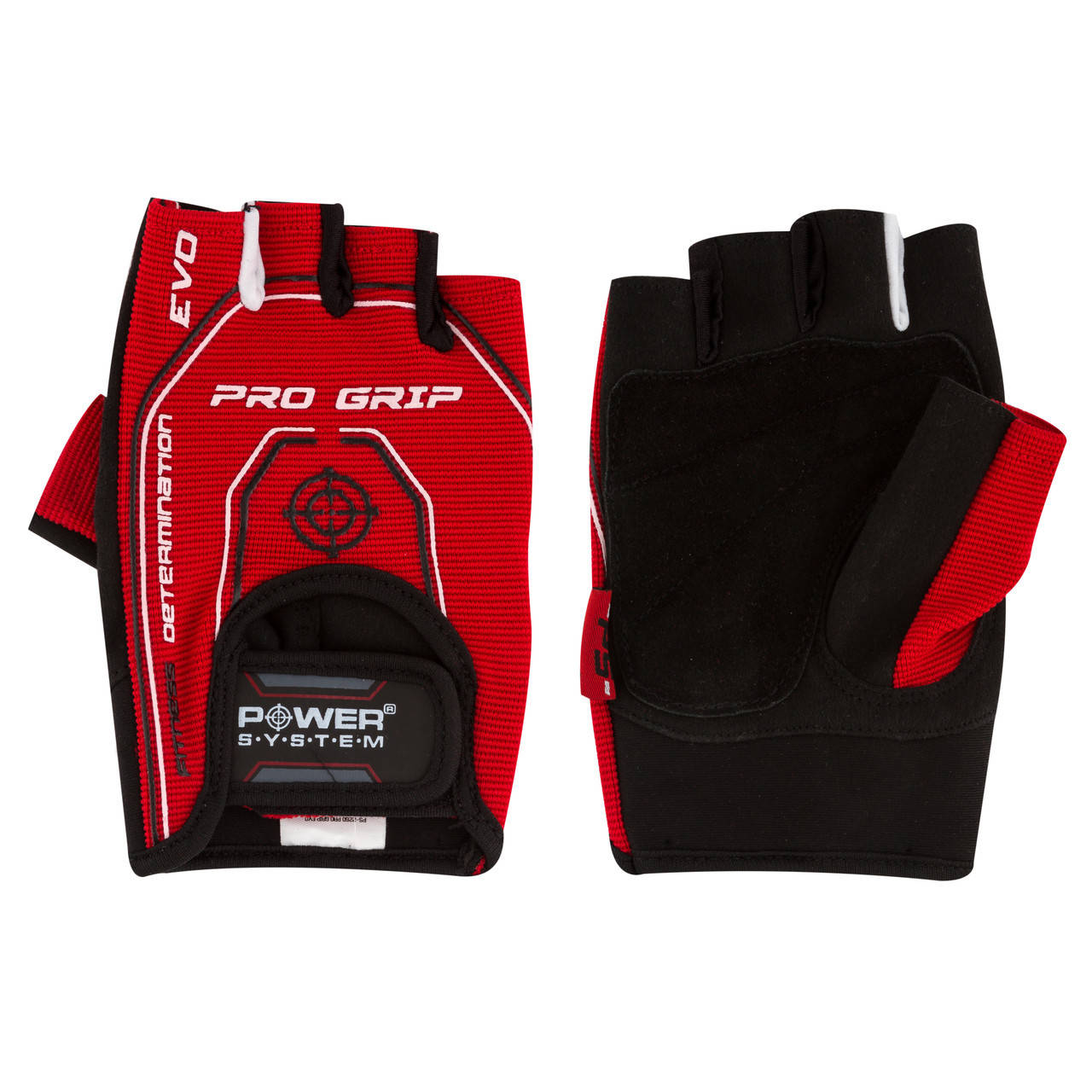 

Перчатки для занятий в тренажерном зал Pro Grip EVO Power System PS-2250E, красные L