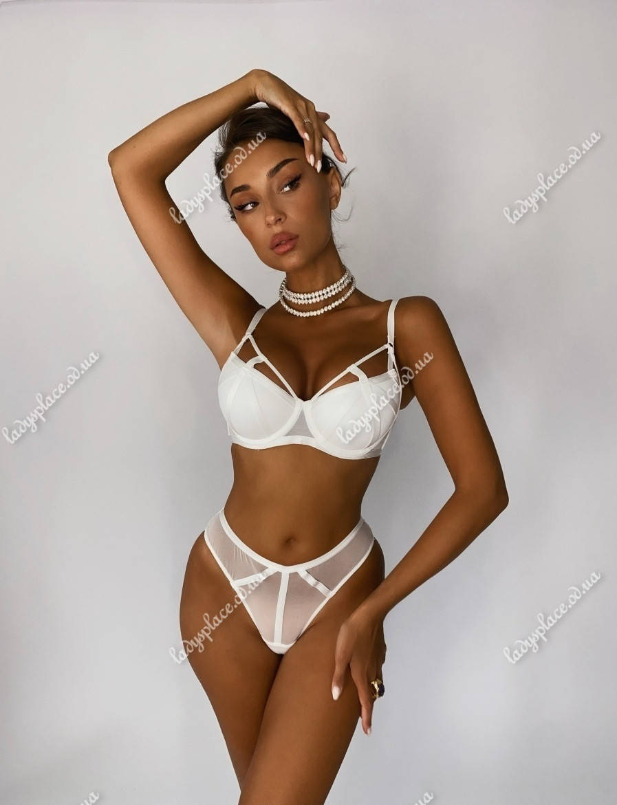 

Шикарный комплект push-up Anggee 5212 опт/розница 75D, Белый