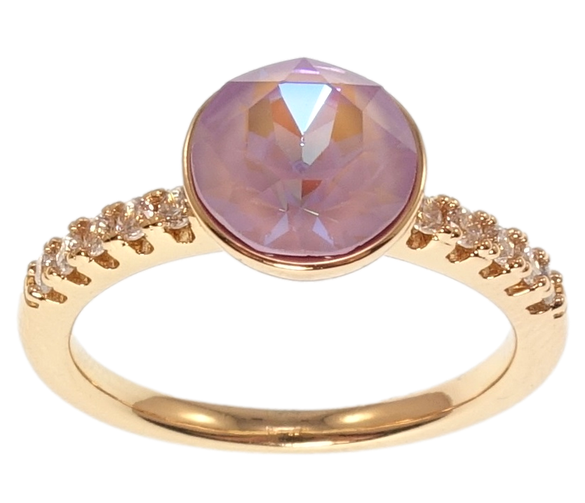 

Кольцо Xuping Позолота 18K с кристаллами Swarovski "Кристалл Lavender Delite" р.16.5,18,19