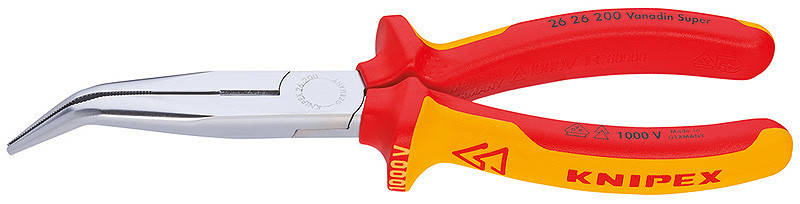 

Плоские круглогубцы с режущими кромками KNIPEX 26 26 200 (загнутые)