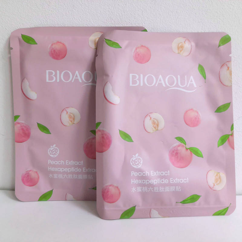

Тканевая маска для лица увлажняющая с экстрактом персика Bioaqua Peach Extract
