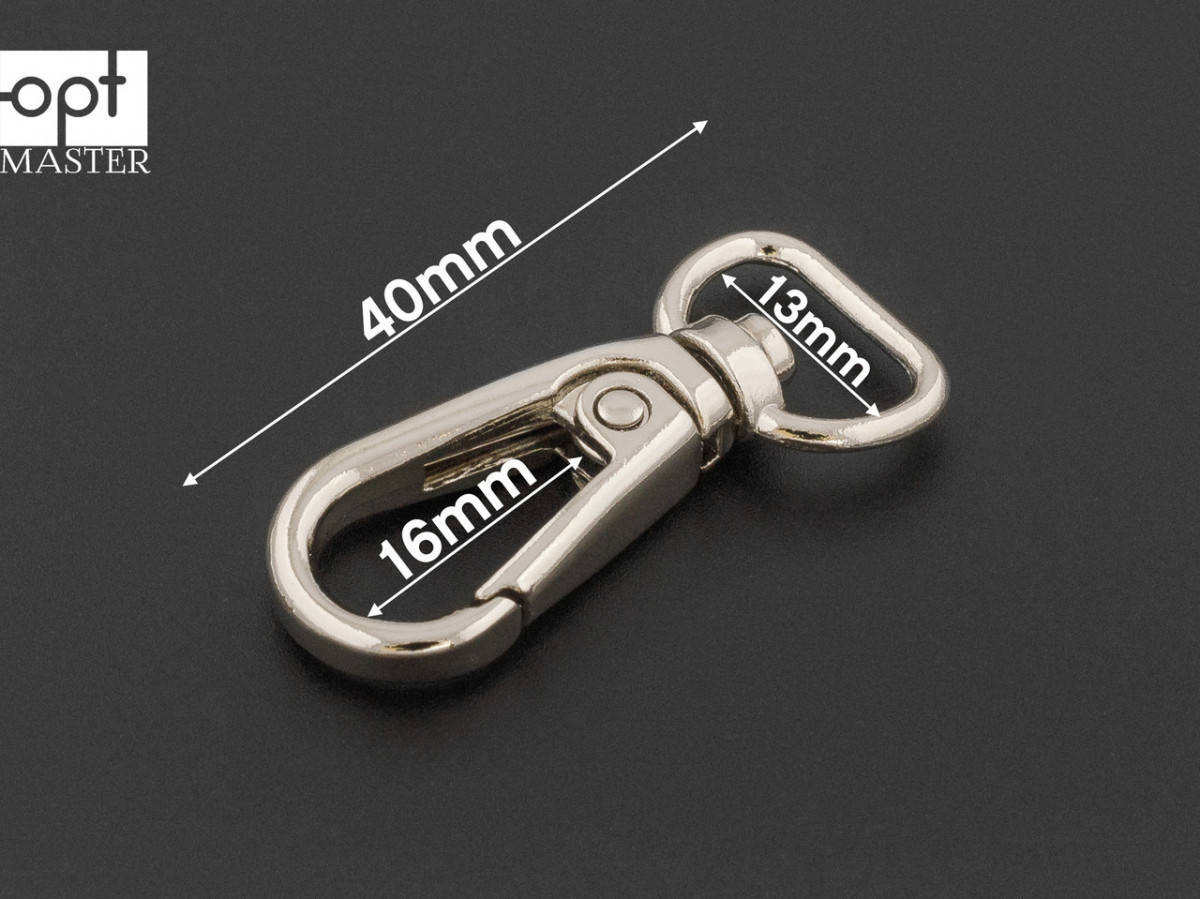 

Карабин 13мм, 65-155, никель