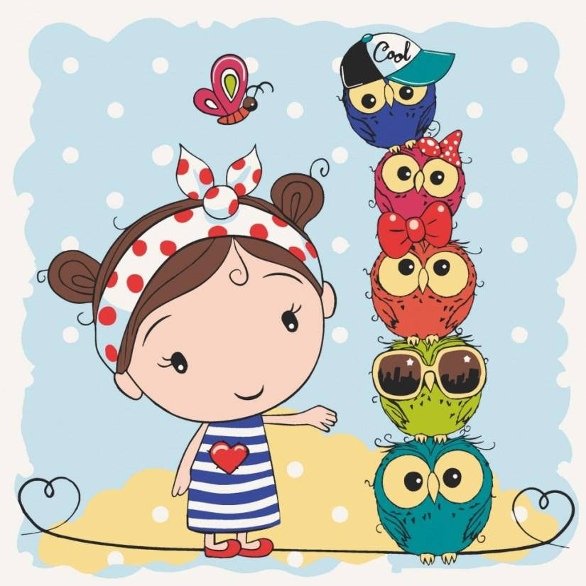 

Картина по номерам ArtCraft Девочка и совята (15562-AC) 30 х 30 см (Без коробки)