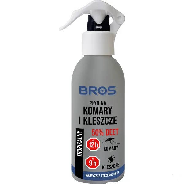 

Спрей BROS 50% ДЭТА от комаров, клещей и мошек (защита до 12 часов) 130 мл