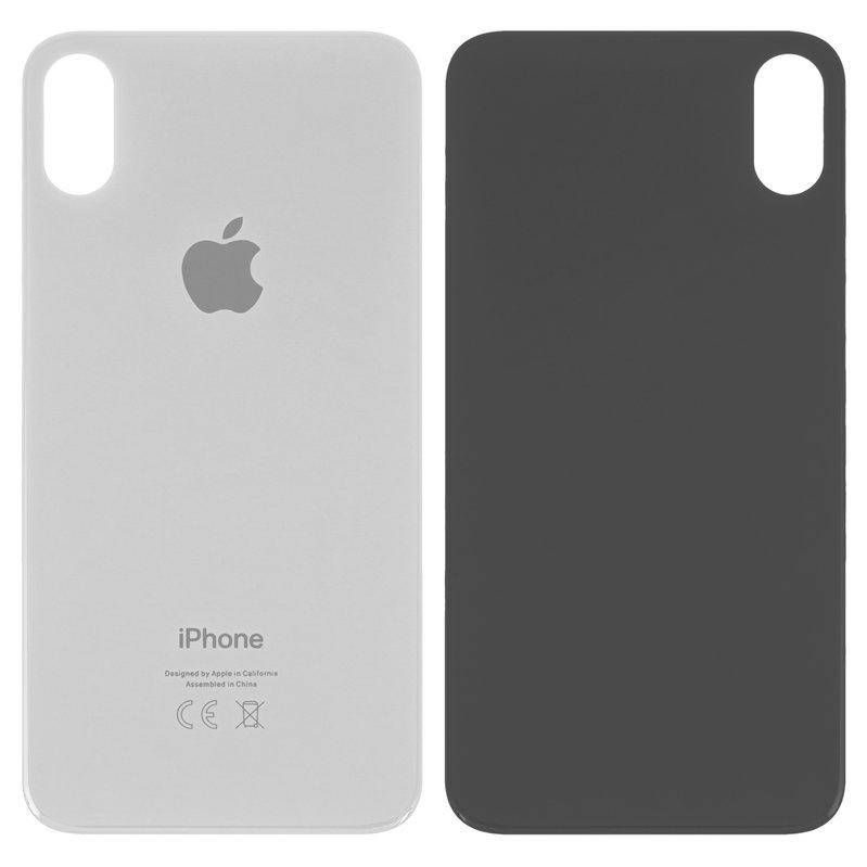 

Задня панель корпуса для iPhone X, біла, не потрібно знімати скло камери, big hole