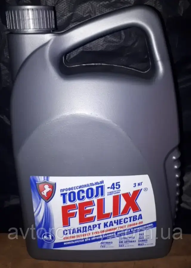 

Тосол охлаждающая жидкость Феликс FELIX Емкость 3л -45, Синий
