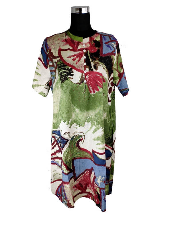 

Платье короткое летнее хлопок-лен C3047-XXL