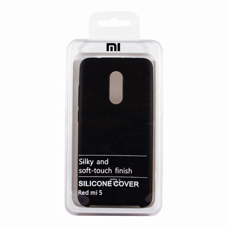 

Чехол Silicone Cover для Xiaomi Redmi 5 (Black), Черный