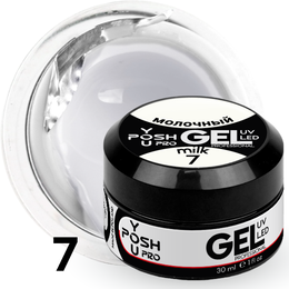 

Гель №7 для наращивания молочный, однофазный 30ml