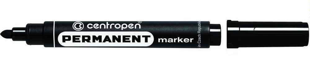 

Маркер Permanent 2,5 мм круглый черный CENTROPEN (8566/01)