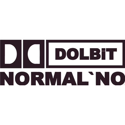 

Наклейка на авто - Dolbit Normalno (разные цвета)