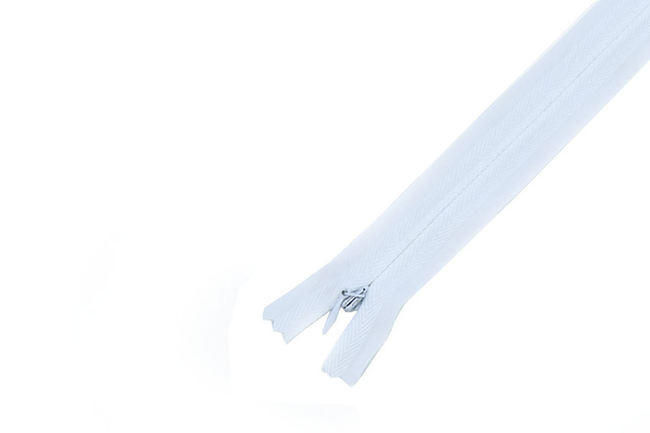 

Zipper Спиральная молния потайная, Белая,20см,1бегунок, Белый