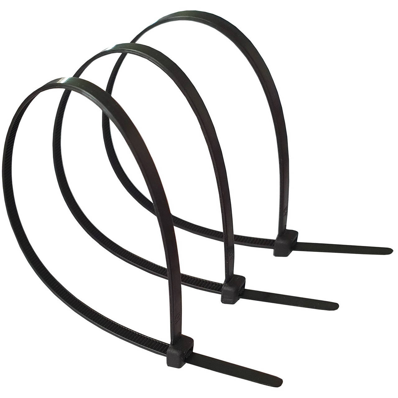 

Хомуты пластмассовые (3,6*250, черные, стяжки) 100 шт, Черный