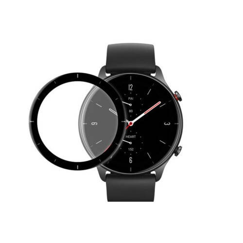 

Защитная пленка Xiaomi Amazfit GTR 2E (0.2 мм, 3D чёрная) Polycarbone, Черный