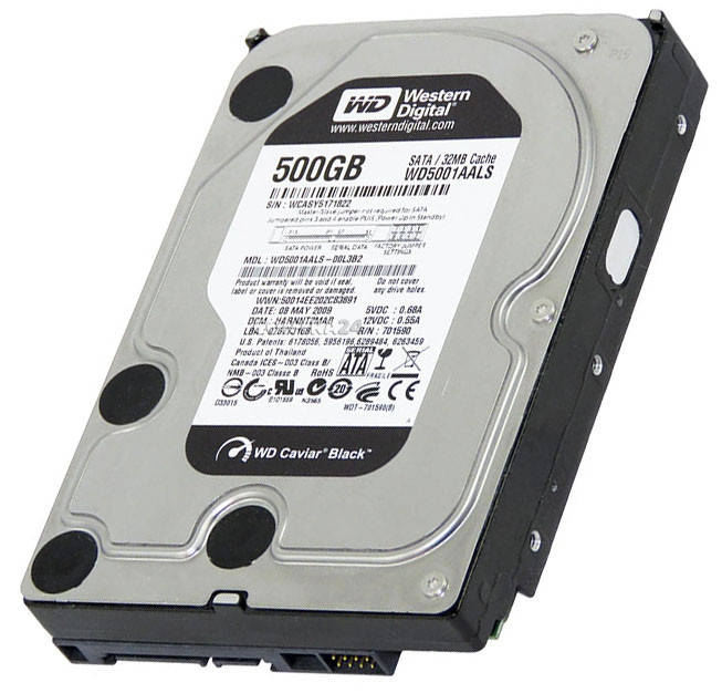 

БУ Жесткий диск 500 ГБ Western Digital (3.5", 7200 об/мин, 32 МБ, SATAIII, WD5001AALS)