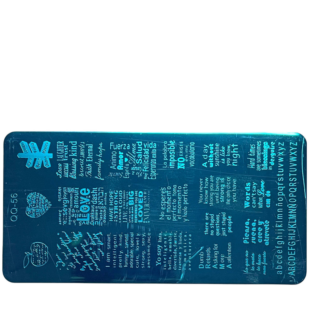

Диск для стемпинга металлический, маленький (12 см * 6 см) QQ-56 (14)