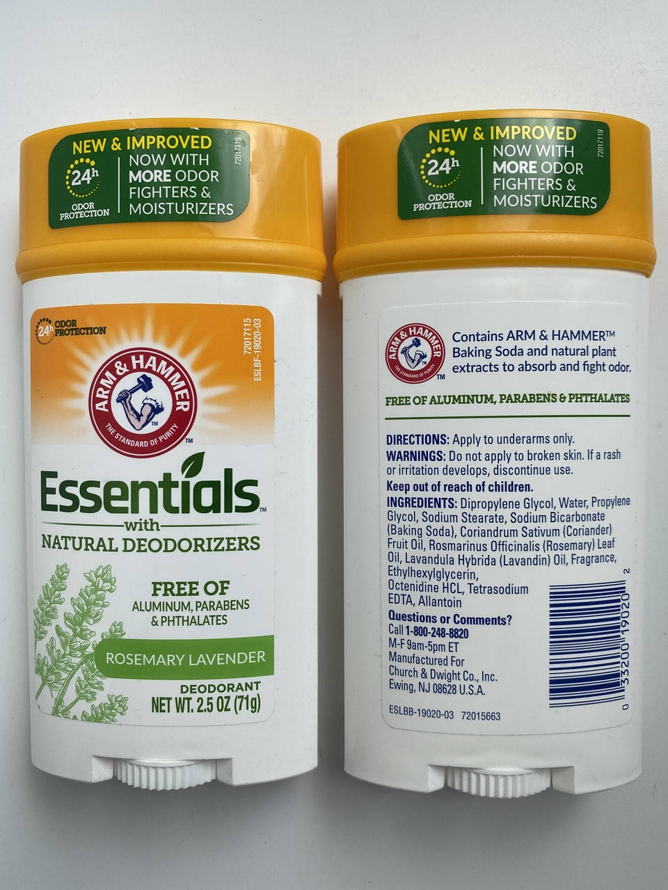 

Arm&Hammer прозрачный дезодорант без металла розмарин и лаванда