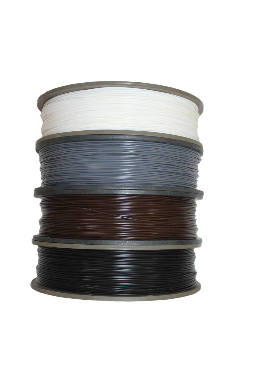 

Набор 4в1 PLA филамент пластик для 3Dпринтера Pochatok Filament 1,75мм 0,75кгЧорный, Белый, Коричневый, Серый