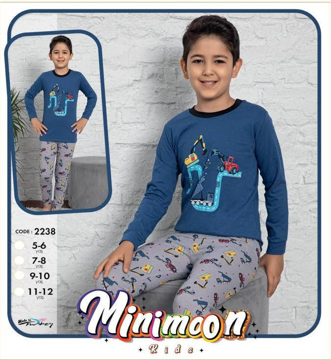 

Пижама детская для мальчика 2238 MiniMoon 134, Синий