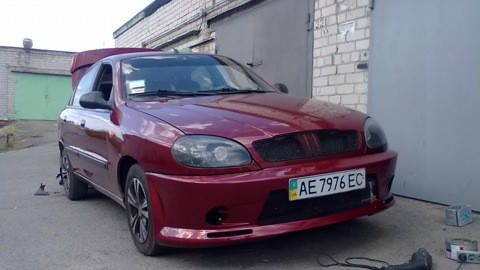 

Передний бампер Daewoo Lanos, Дэо Ланос "СТ" Тюнинг, Черный