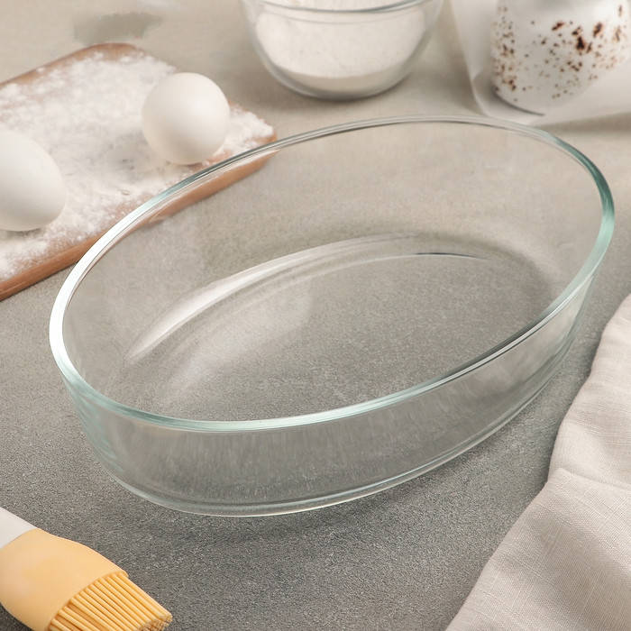 

Стеклянное овальное блюдо с высокими бортиками Luminarc "Sabot" 1,7 л (P5608)