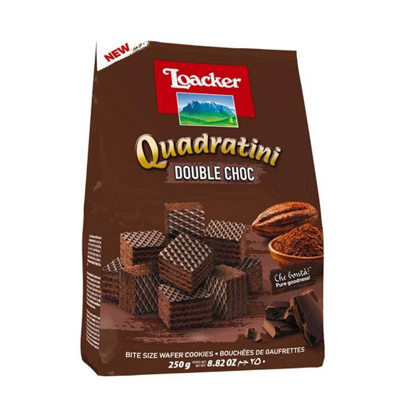 

Вафли Loacker Quadratini Double Choc 250 g