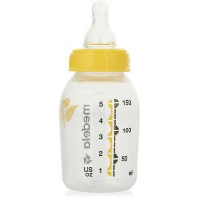 

Бутылочка для кормления Medela 150 мл с соской размера S (200.2271), Желтый