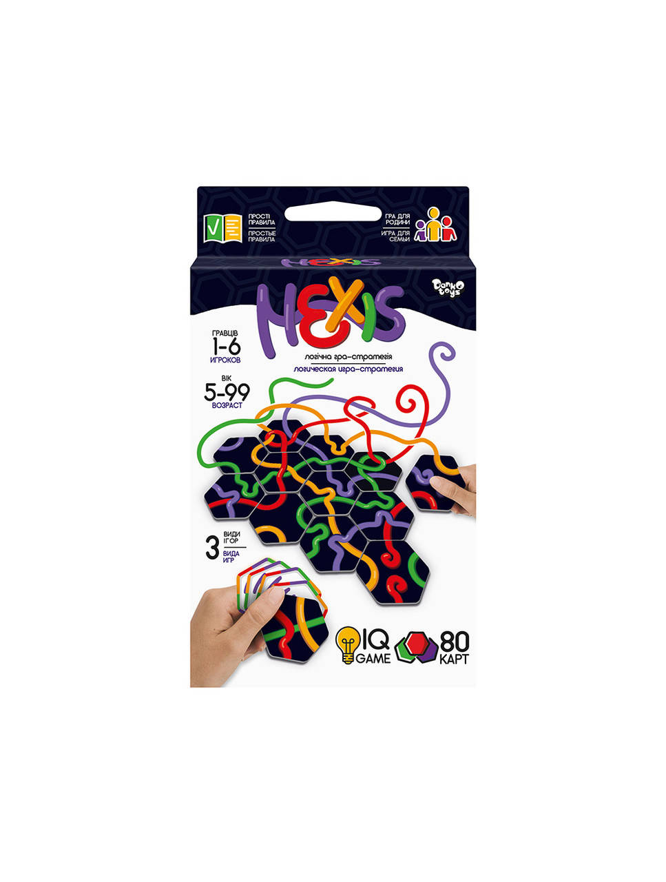 

Настольная развлекательная игра "Hexis", в кор. 13*9*2см (32шт)