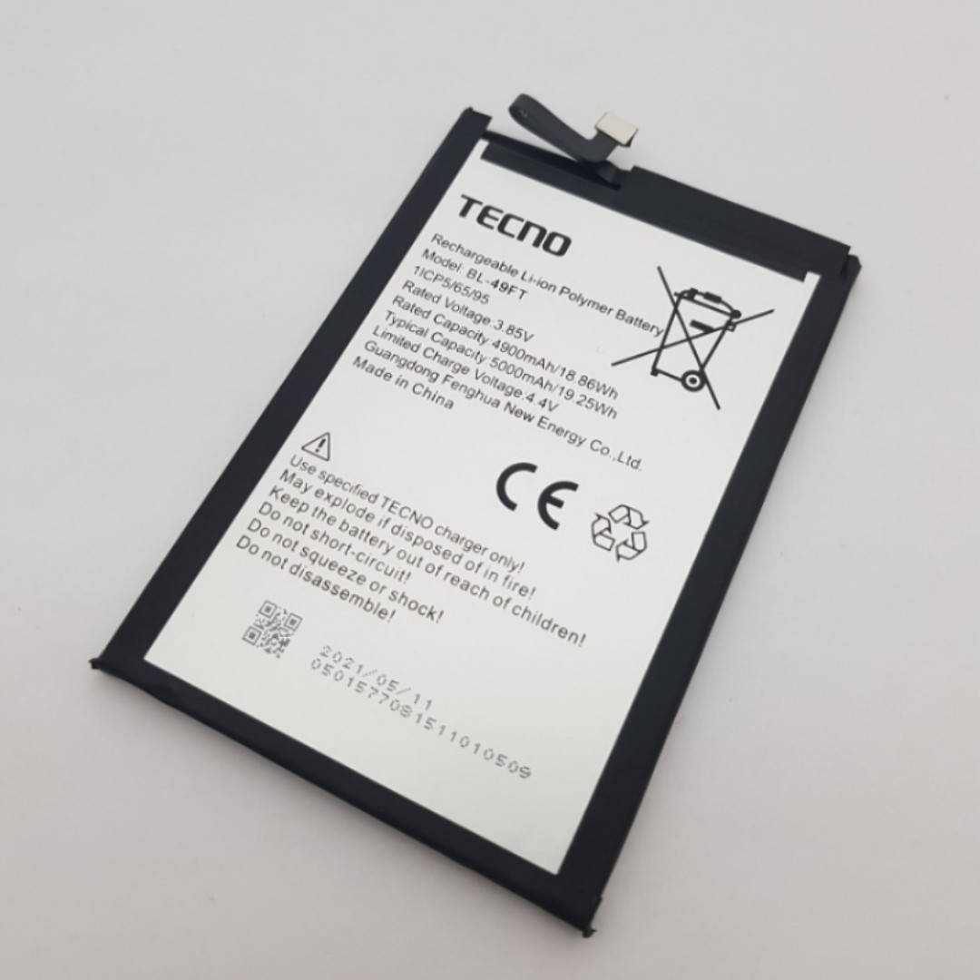 

Батарея BL-49FT Tecno Spark 7 Сервисный оригинал с разборки (износ до 10%)