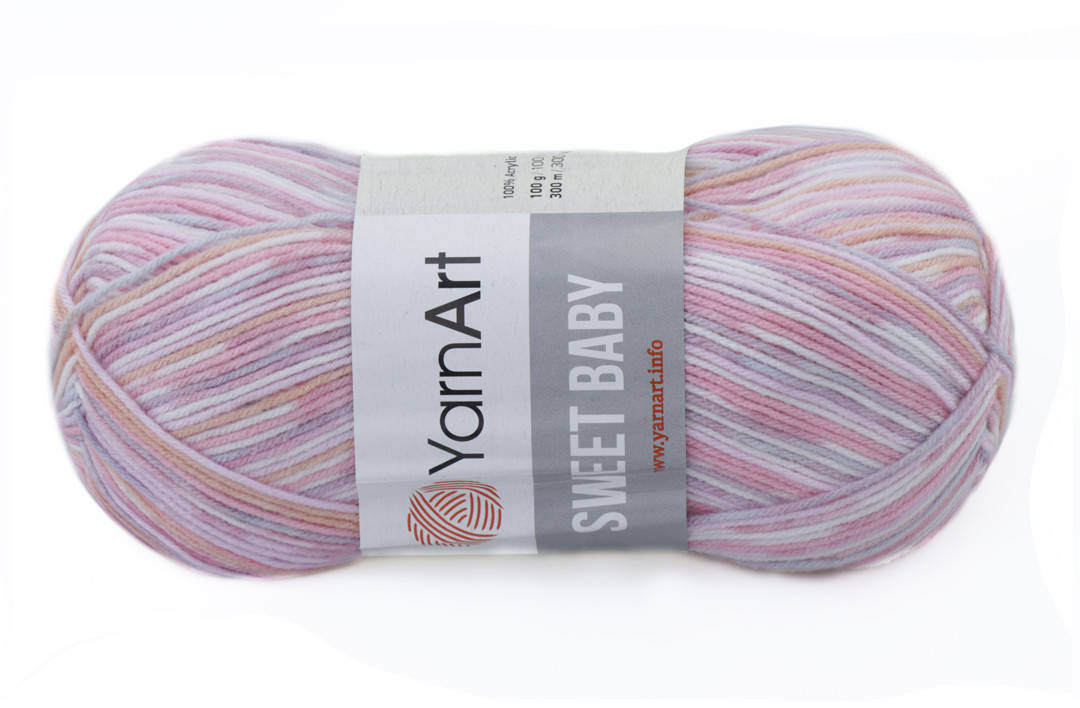 

YarnArt Sweet Baby, №910, Секционное крашение