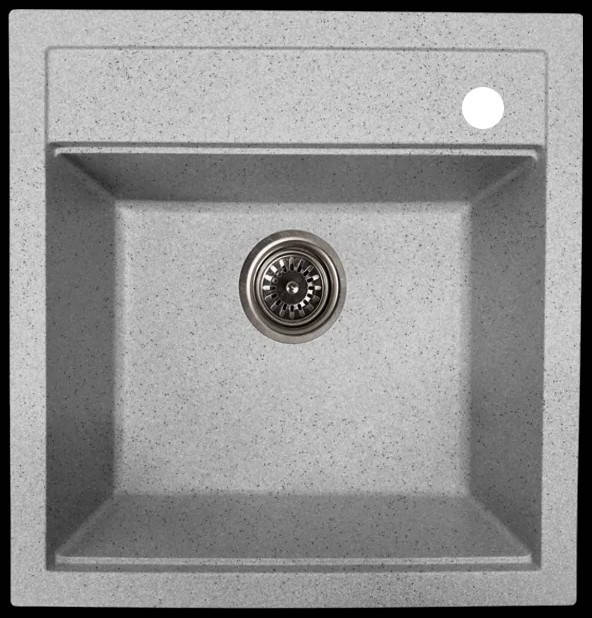 

Каменная гранитная кухонная мойка серого цвета из искусственного камня для кухни квадратная врезная, Серый