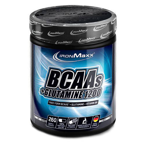 

BCAA IronMaxx BCAAs + Glutamine 1200, 260 капсул