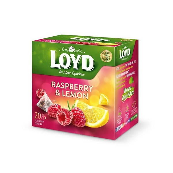 

Чай Фруктовый Loyd Raspberry & Lemon Малина и Лимон 20 пирамидок 40 г Польша