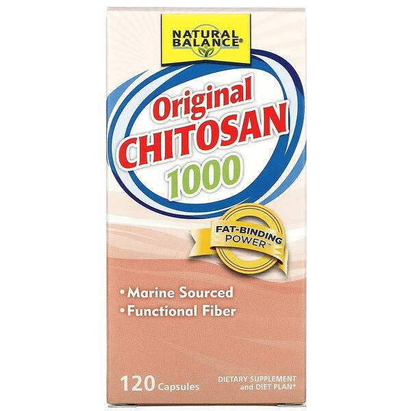 

Natural Balance, Хитозан, 1000 мг, 120 капсул