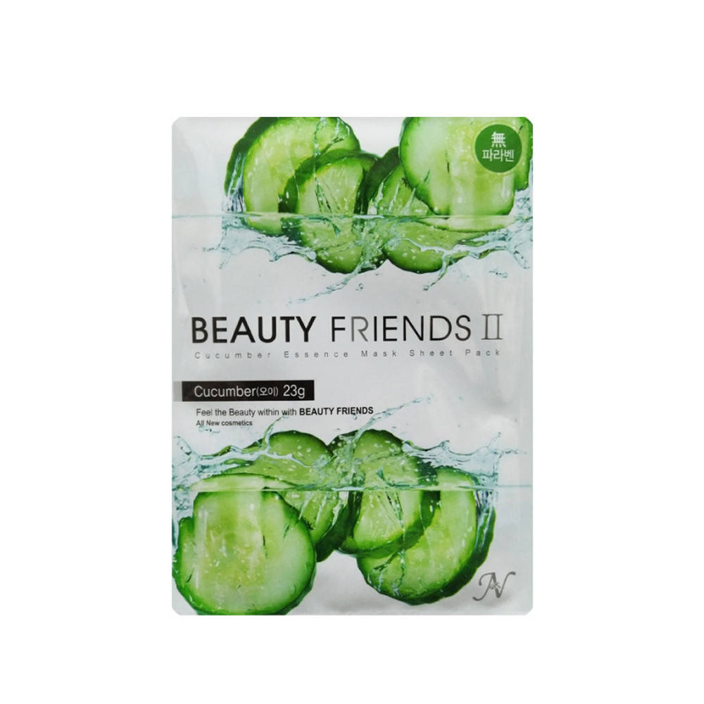 

Маска для лица ткань Огурец Beauty Friends