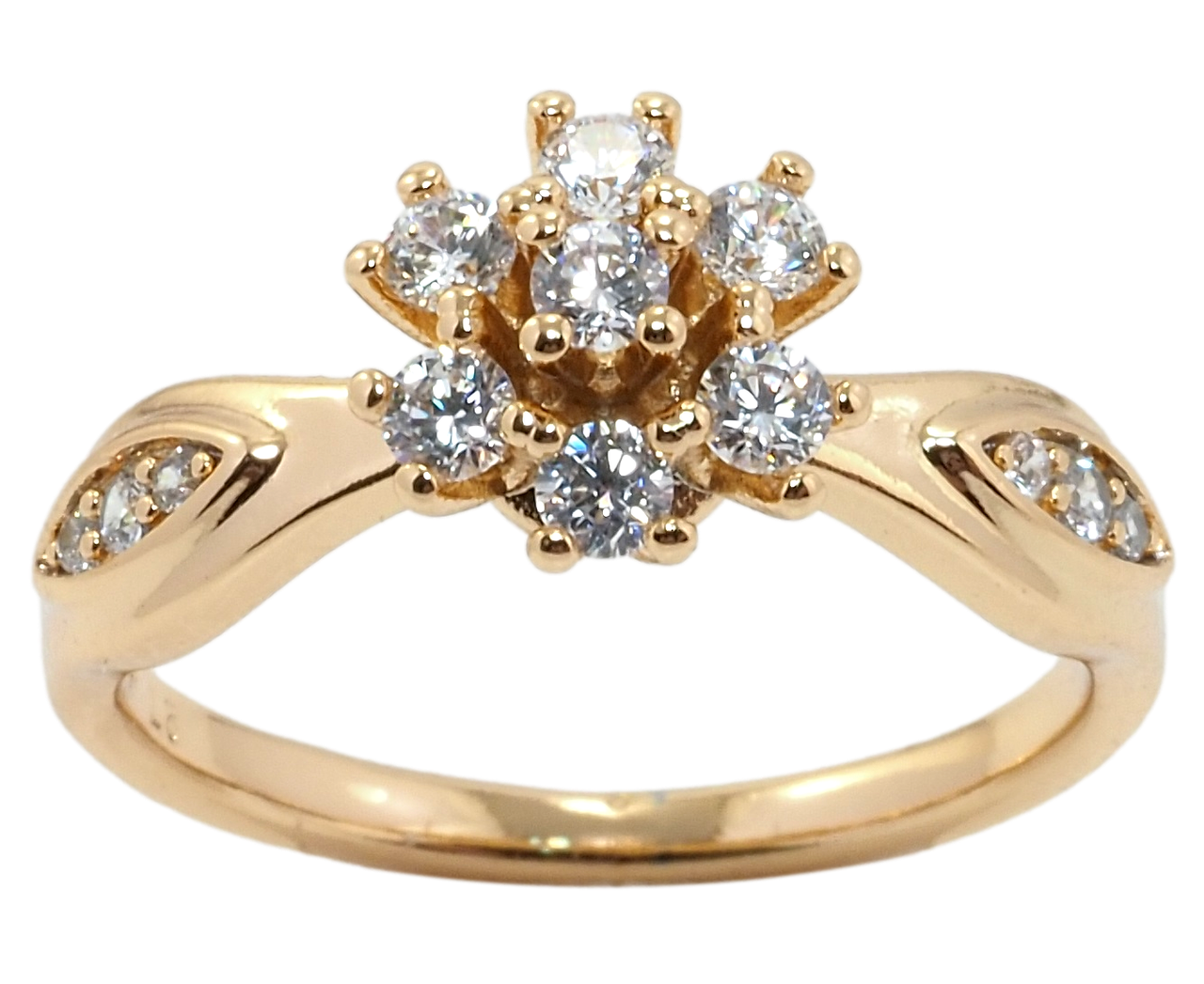

Кольцо Xuping Позолота 18K "Кристальный цветок" р.16.5,19,19.5,20.5