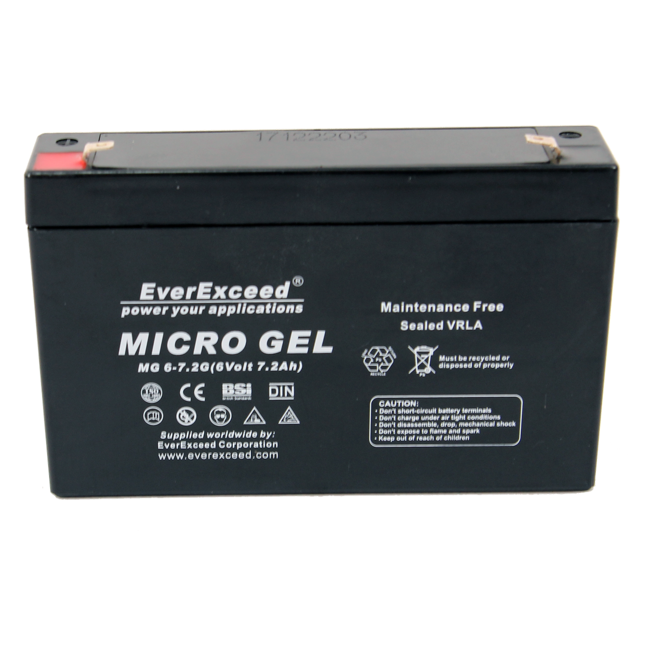 

Гелевий акумулятор EverExceed MG 6-7.2G (6В 7.2Ач)