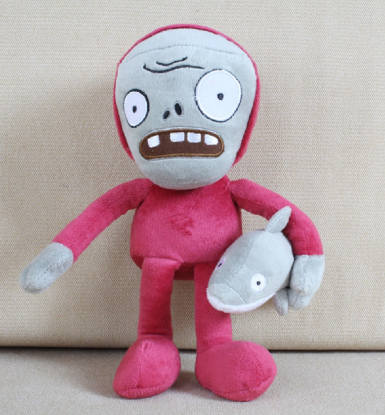 

Зомби с дельфином Мягкая плюшевая игрушка Растения против зомби из игры Plants vs Zombies, Разные цвета