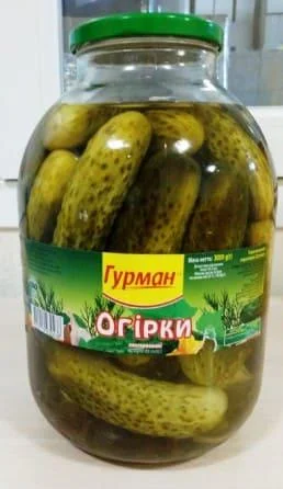 

Огурцы консервированные 3 л Гурман