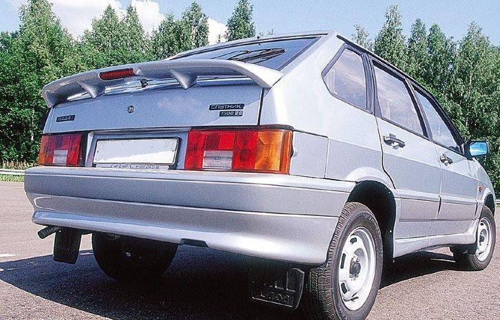 

Спойлер на багажник со стопом Aileron Спойлер из полиуретана для ВАЗ 2114 LADA Samara, Черный