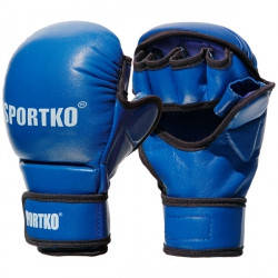 

Перчатки с открытыми пальцами Sportko (ПК-7) синий