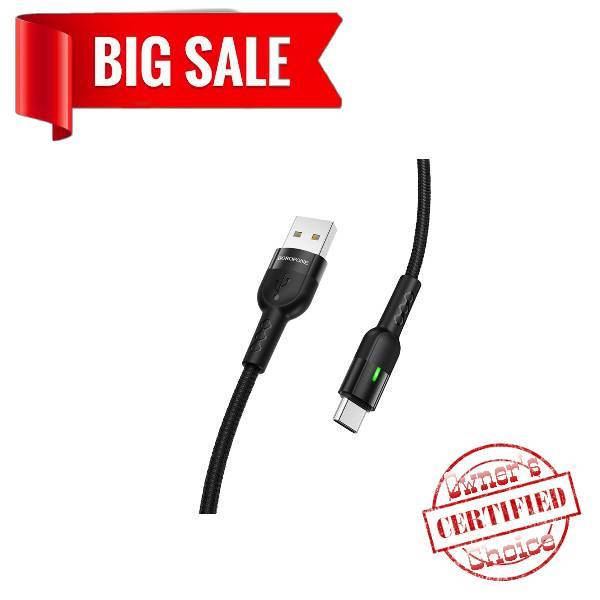 

USB кабель Borofone BX17 Type-C 1m чёрный, Черный