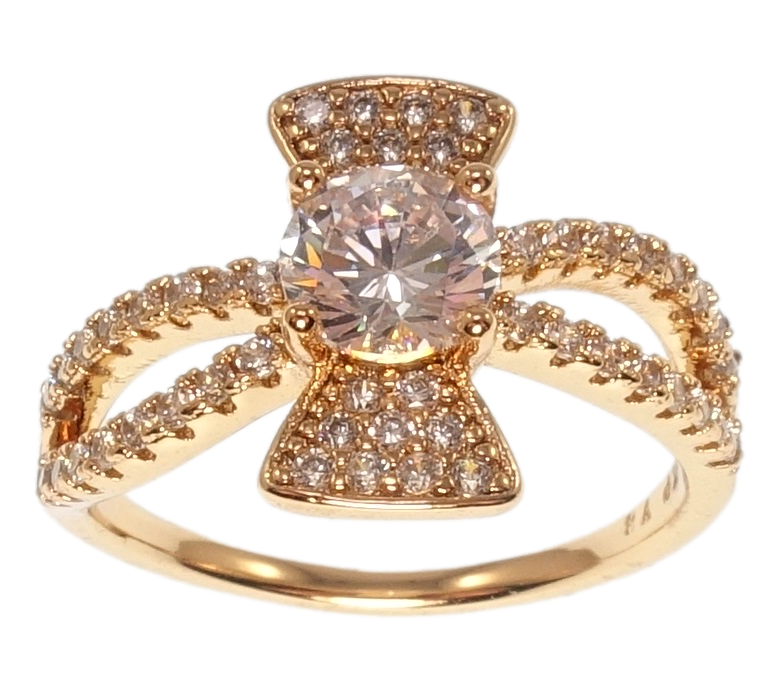 

Кольцо Xuping Позолота 18K "Бант" р.17,17.5,18.5