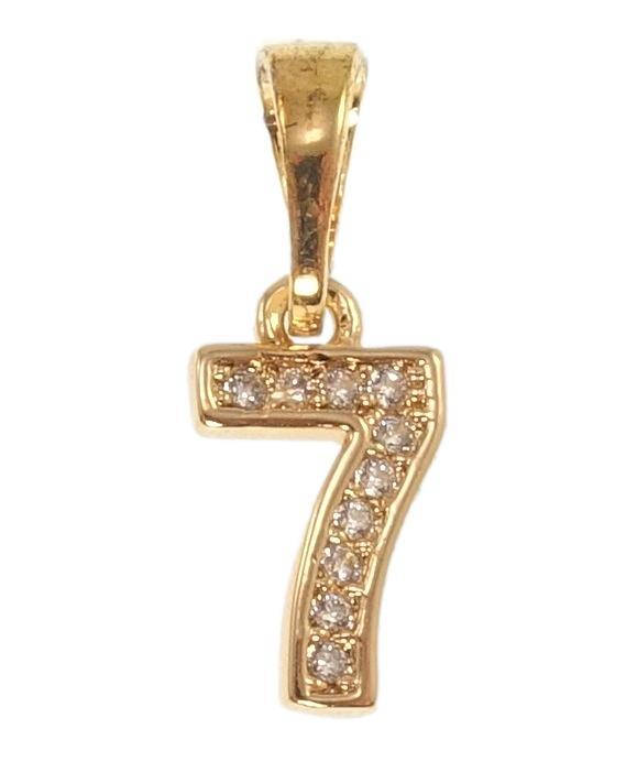 

Кулон детский Xuping Позолота 18K "Цифра 7 с цирконием" для цепочки до 5мм