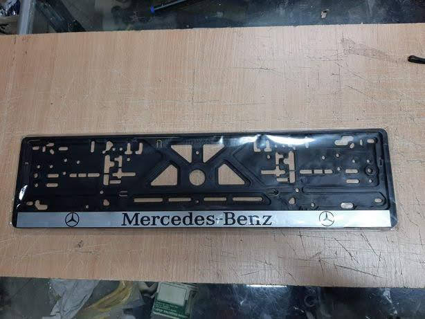 

Рамка под номер с надписью Mercedes-Benz, Рамка Черная, рамка для номера