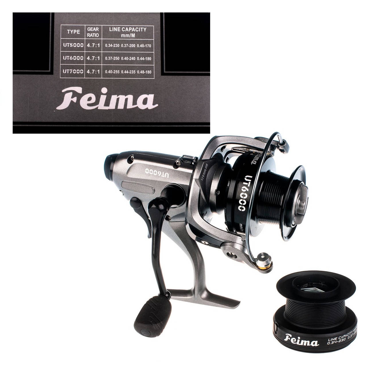

Катушка Feima UT5000 5+1bb baitrunner system