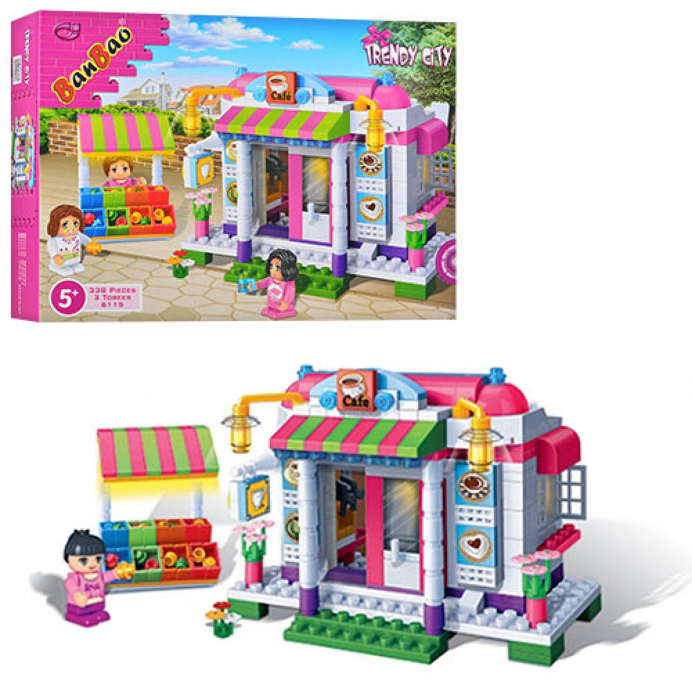

Конструктор "BanBao" 6115 "Модный город" (338 эл.) Кафе