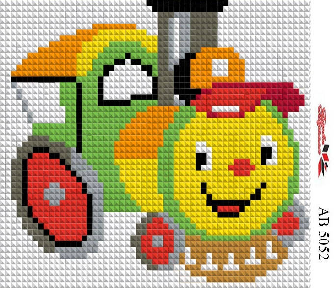 

Алмазная вышивка АВ 5052 Поезд (полная зашивка)