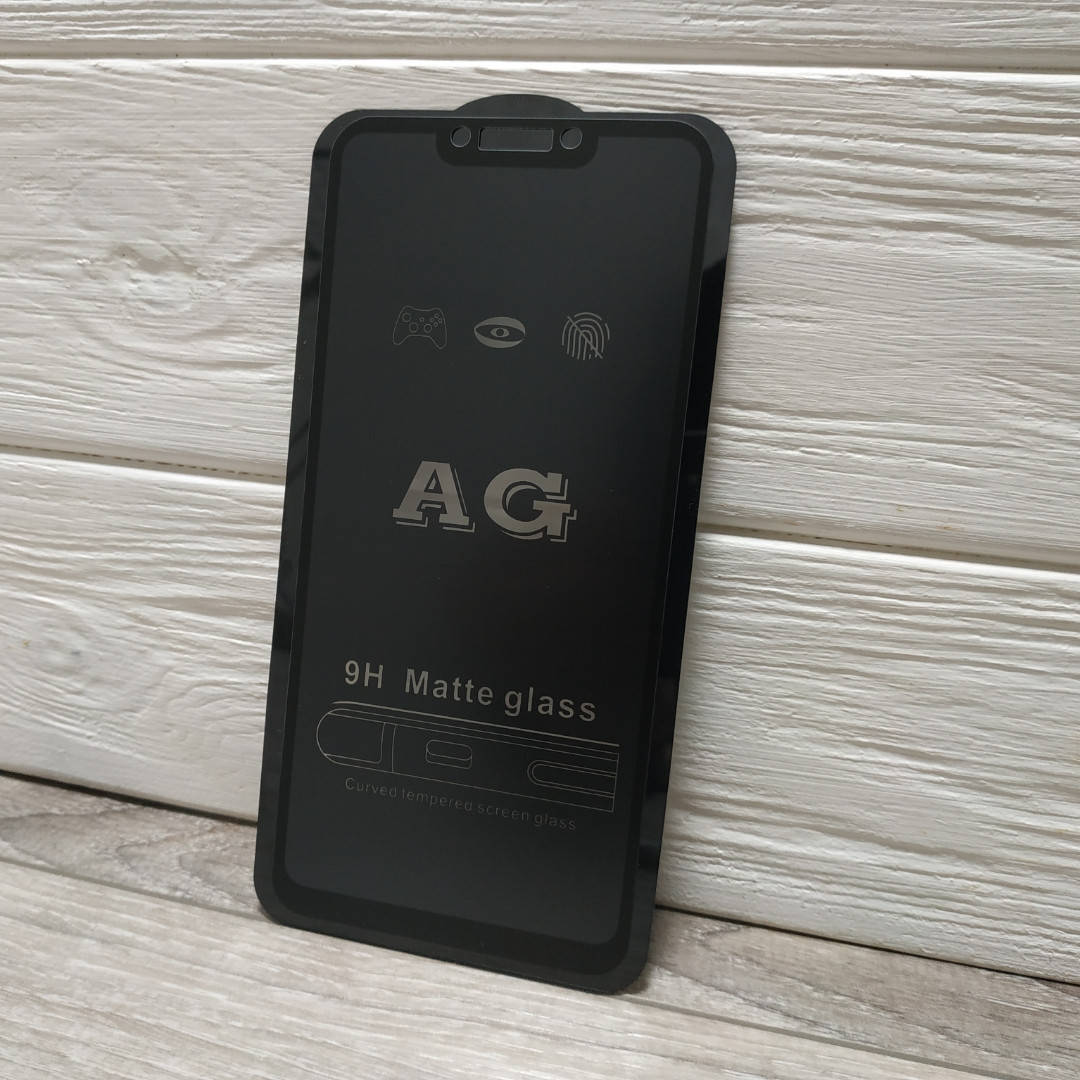 

Матовое защитное 5D стекло для Huawei P Smart Plus черное на весь экран, Черный