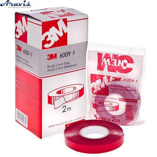 

Скотч двухсторонний 3M 6009F 6мм*5м*0,8мм прозрачный